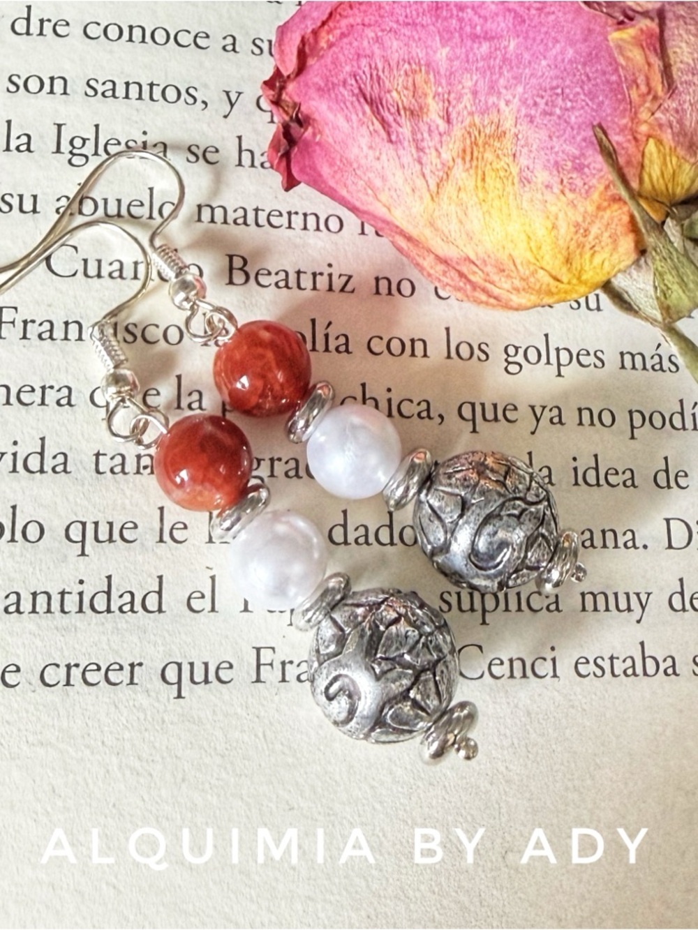 Carnelian silver statement dangle earrings/sacral chakra earrings